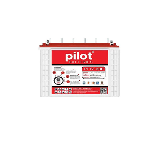 Pilot PT12-300 300Ah OPZS Tubular Battery
